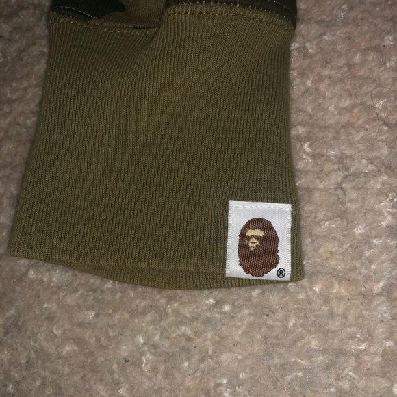 Bape Green Full Zip Hoodie size MEDIUM